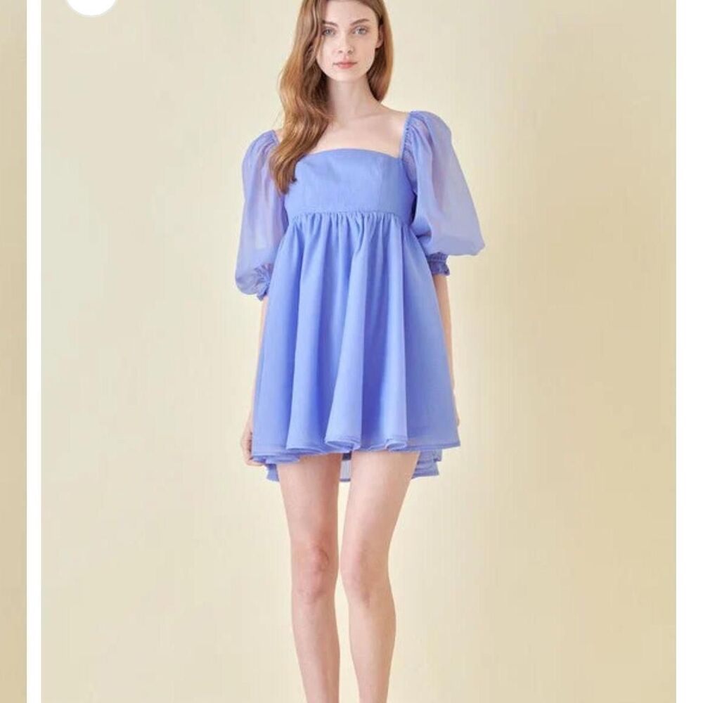 Unbranded Women's Blue and Purple Dress